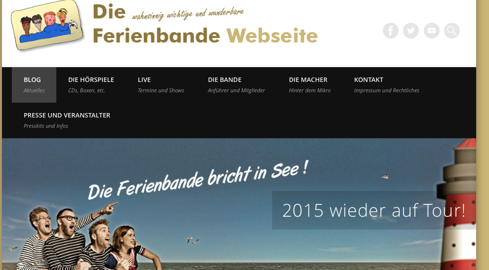 Ferienbande-Homepage – neuer, besser, schöner!